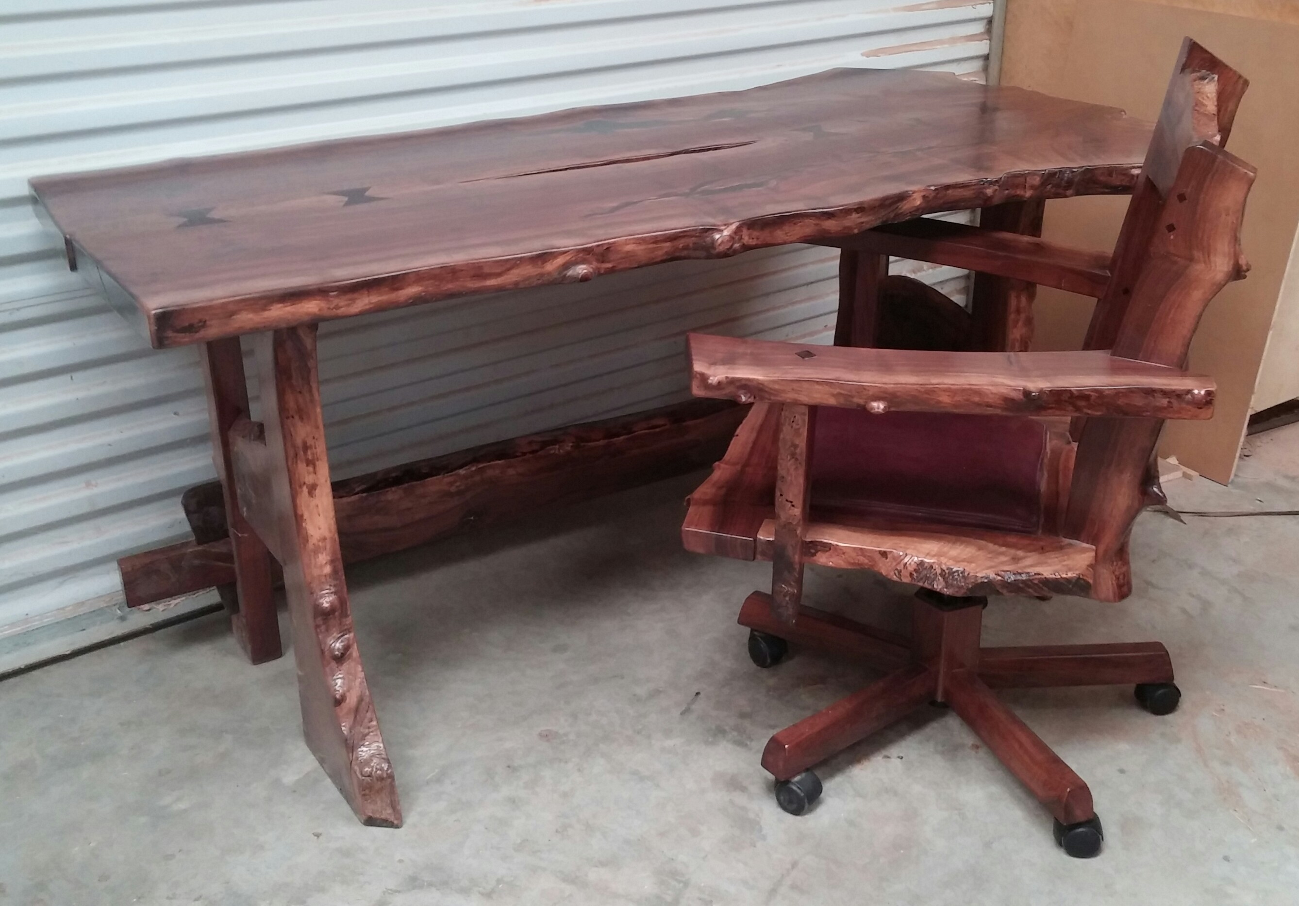 Matching Desk & Chair - Claro Walnut