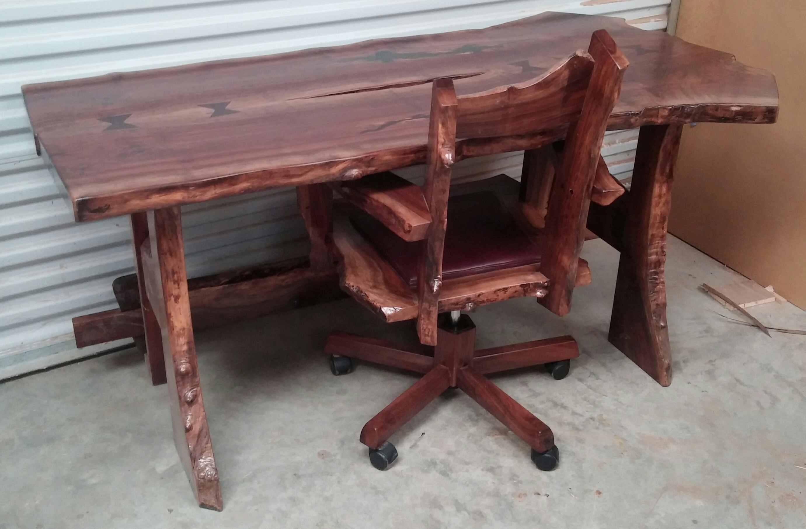 Matching Desk & Chair - Claro Walnut