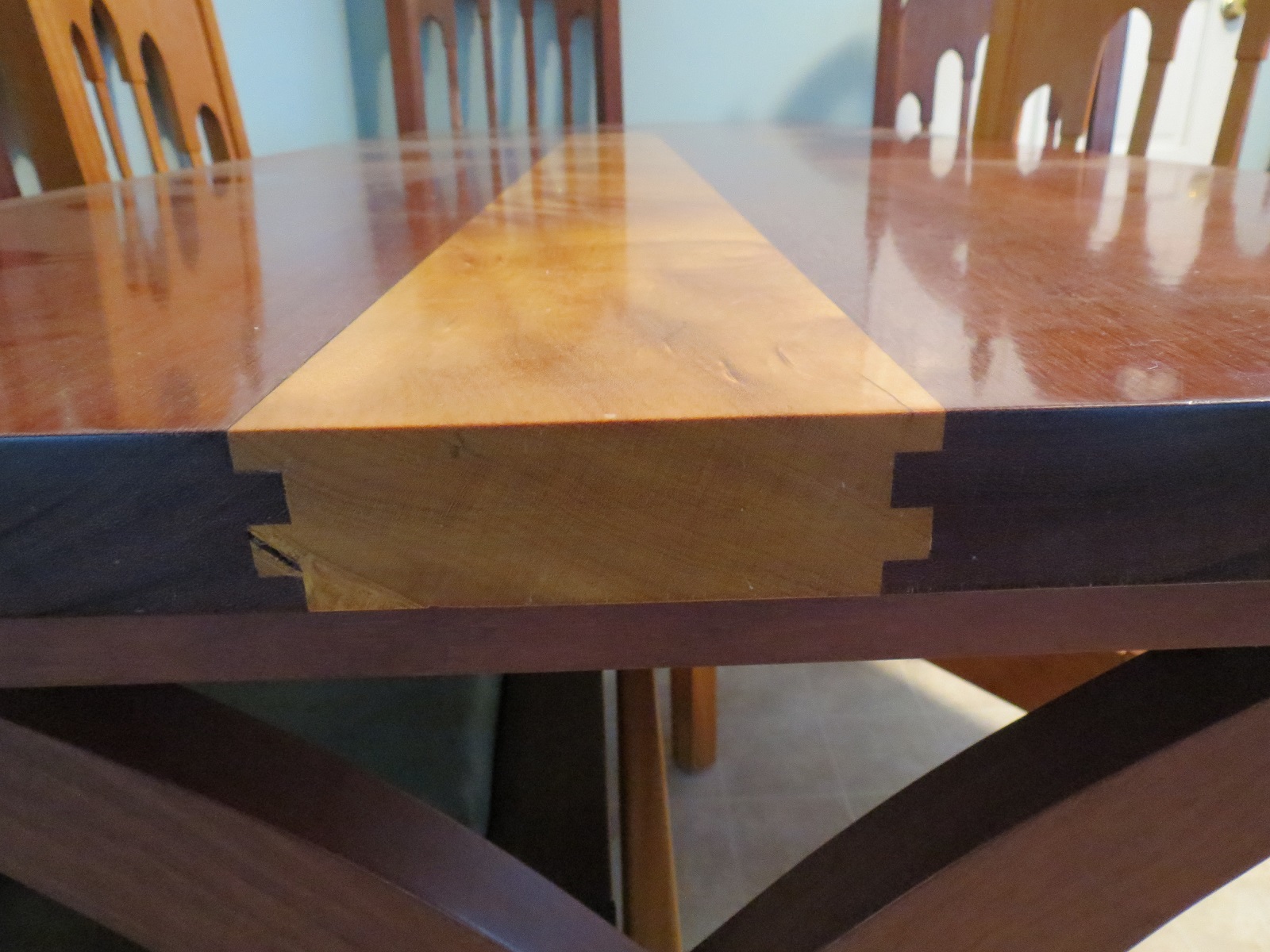 Dining Table - Purple Heart and Pao Amarillo